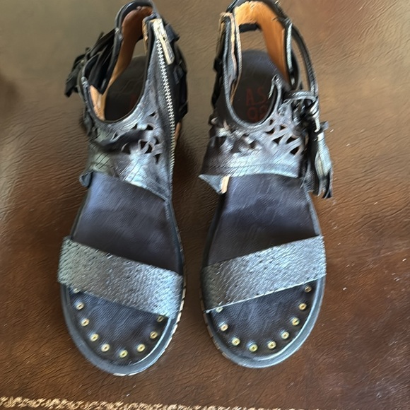 A.S. 98 Petrona Leather Sandals - Picture 3 of 12